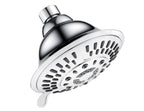 High Pressure 5-Spray Fixed Shower Head, Angle Adjustable