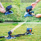Adjustable Oscillating Sprinkler Wide Coverage