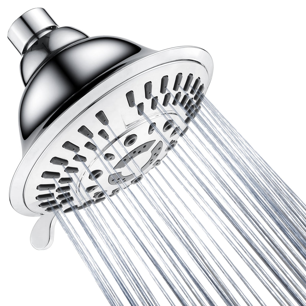 High Pressure 5-Spray Fixed Shower Head, Angle Adjustable