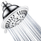 High Pressure 5-Spray Fixed Shower Head, Angle Adjustable