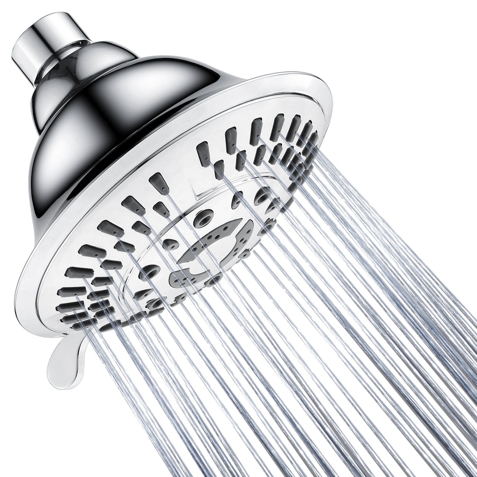 High Pressure 5-Spray Fixed Shower Head, Angle Adjustable