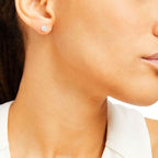 0.25 Ct T.W. Natural Diamond Studs in 14k White or Yellow Gold