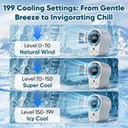 Portable Ice-Cooling Clip Fan