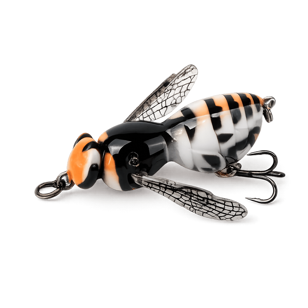 Bionic Wasp Topwater Lure That Triggers Explosive Strikes
