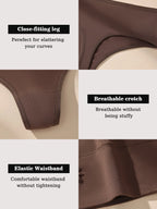 High Waist Seamless T‑Back Thongs for Women
