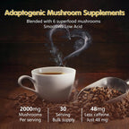Mushroom Coffee Blend – Medium Roast Instant Coffee with 6 Functional Mushrooms