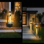 Solar Garden Light with Planter Insert