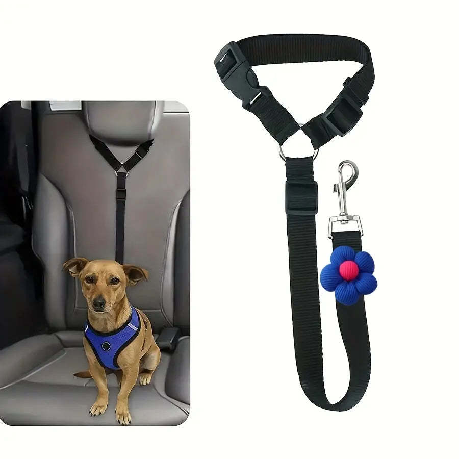 Dog Safety Leash for Vehicles, Pet Car Seatbelt Leash, Dog Vehicle Safety Belt Clip, Gift for Dogs,Universal Harness Straps