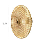 Nordic Vintage Glass Wall Sconce | Striped Round Disc Light