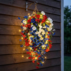 Patriotic Style Hanging Bouquet Ornament for USA 250th Anniversary Festival Decor