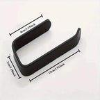 2-Pack: No-Drill Self-Adhesive Toilet Paper Holder – Black & White