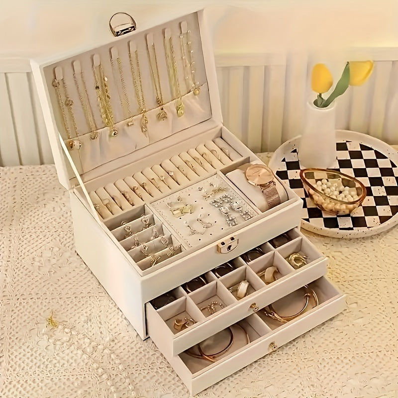 3-Tier Jewellery Box with Storage