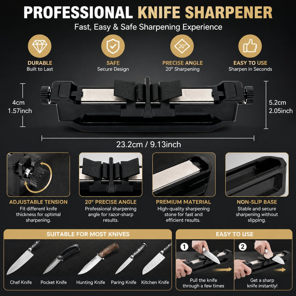 Portable Knife Sharpener – Compact Handheld Sharpening Tool