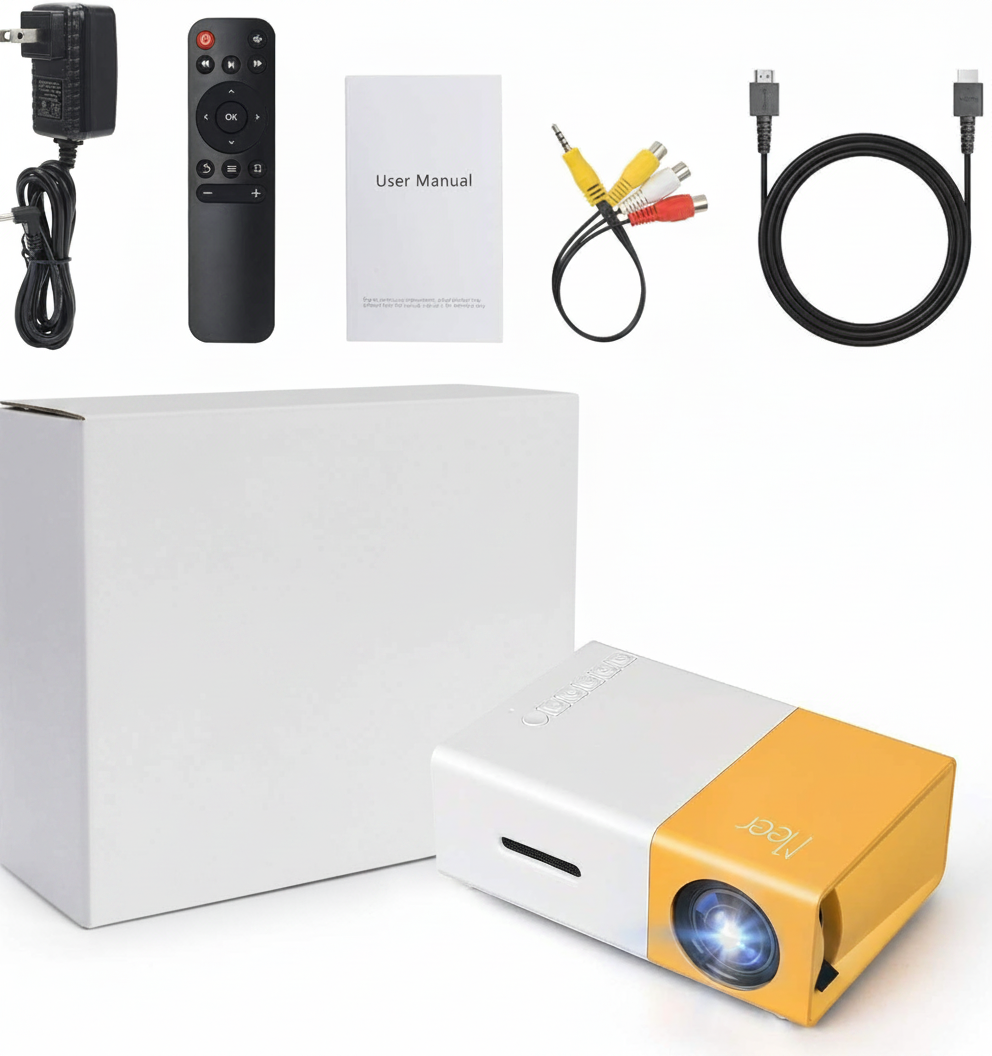 MEER YG300 Mini LED Projector – Portable