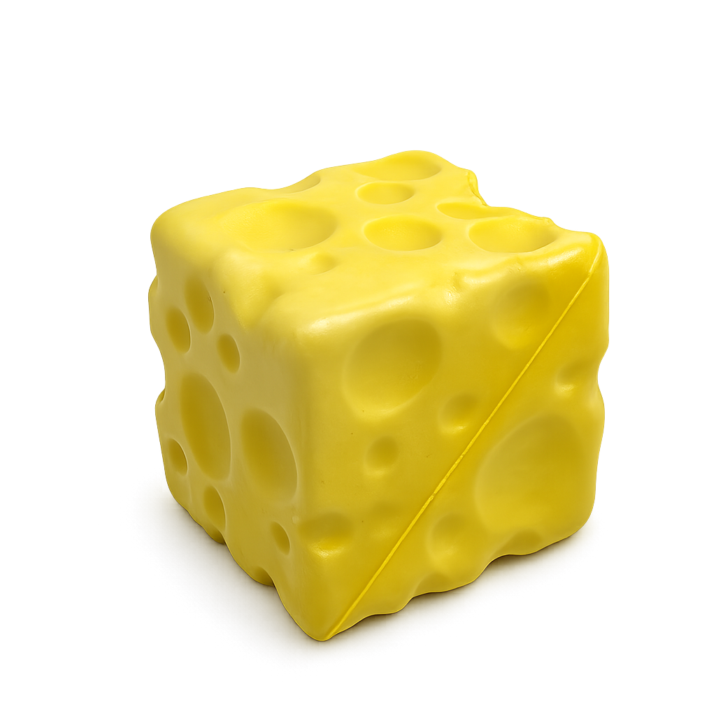 Fun Doh Slow Rise Cheese Squishy - Slow Rising Sensory Stress Toy