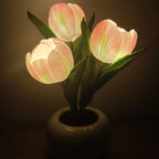 LED Tulip Table Lamp – Ceramic Night Light