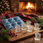 6‑Cavity Mini Highland Cow 3D Ice & Dessert Mold