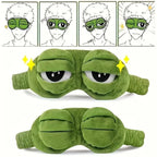 Cute 3D Cartoon Frog Eye Mask, Comfortable Light Blocking Sleep Eyeshade