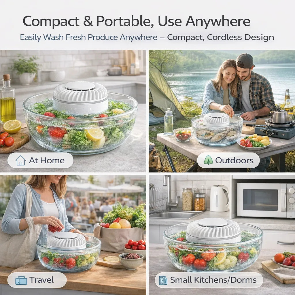 Fruit & Vegetable Washer – Removes Pesticides & Bacteria, No Chemicals Needed