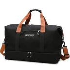 Nylon Duffel Bag for Travel – Large Capacity, Foldable, Shoe Compartment – Men & Women