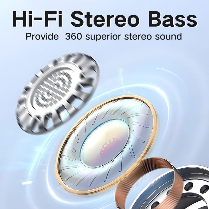 AI-Powered Wireless Bluetooth 5.4 Earphones | Ultra-Clear Translation & Perfect iOS & Android Fit!