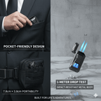 Voice-Activated Dual Flame Lighter,USB Rechargeable Windproof Refillable with Visible Window