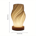 Modern LED Swirl Table Lamp | Minimalist Dimmable Bedside & Desk Light