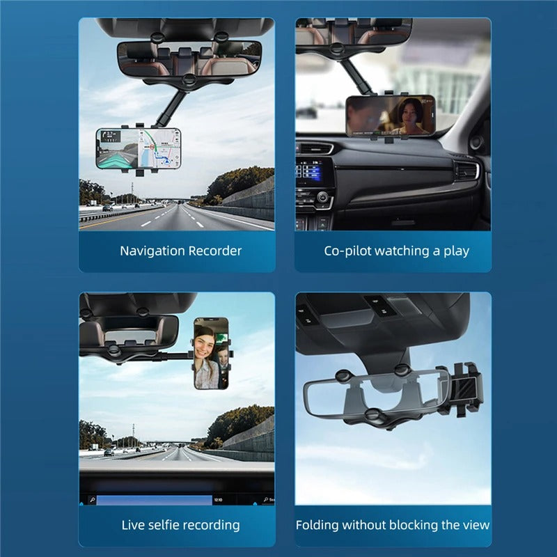 Rearview Mirror Phone Holder
