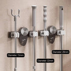 (1+1 Free) Suction Cup Broom Holder – Wall Mount with Adjustable Grips