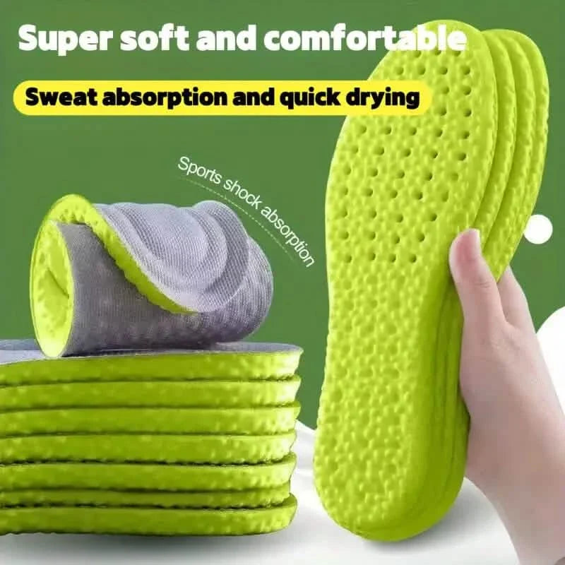 Super Absorbent and Sweat Wicking Shoe Insoles - Dirt Resistant and Machine Washable