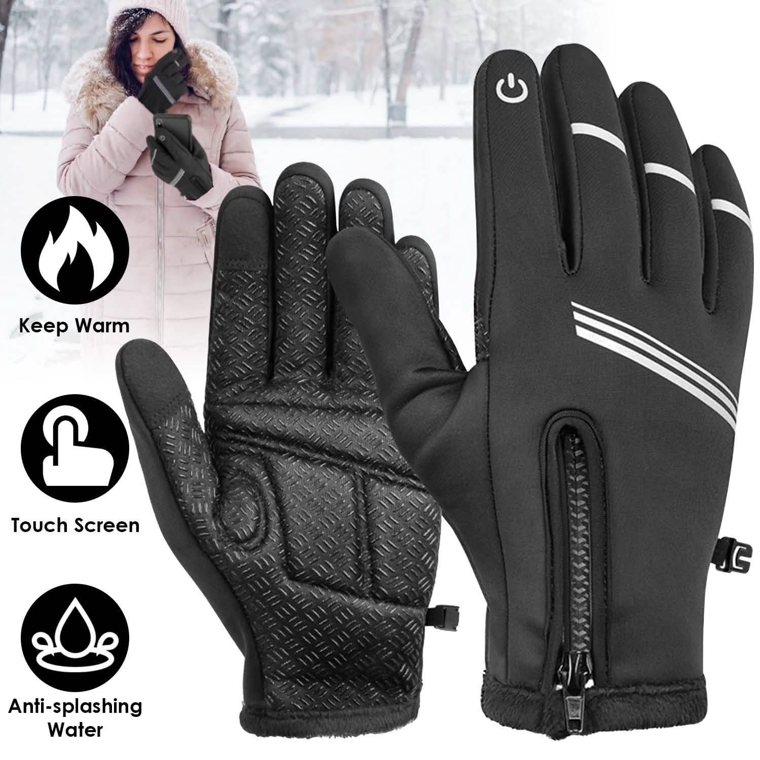 1-Pair: Winter Touchscreen Thermal Gloves