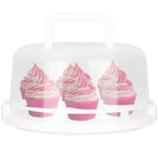 10" Cake Storage Container with Handle Plastic Cake Box