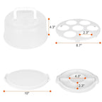 10" Cake Storage Container with Handle Plastic Cake Box