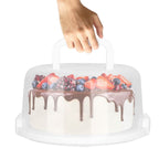 10" Cake Storage Container with Handle Plastic Cake Box