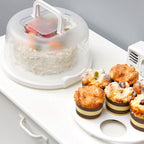 10" Cake Storage Container with Handle Plastic Cake Box