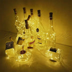 10-Pack: 20LEDs Wine Bottle Light Cork Shaped String Fairy Wire Night Light
