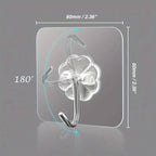 10-Pack: Self-Adhesive Wall Hooks