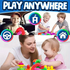 10-Pack: Sensory Pop Plastic Fidget Tubes Toy Set