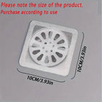 10-Pack: Shower Drain Hair Catcher Waterproof Mesh Stickers