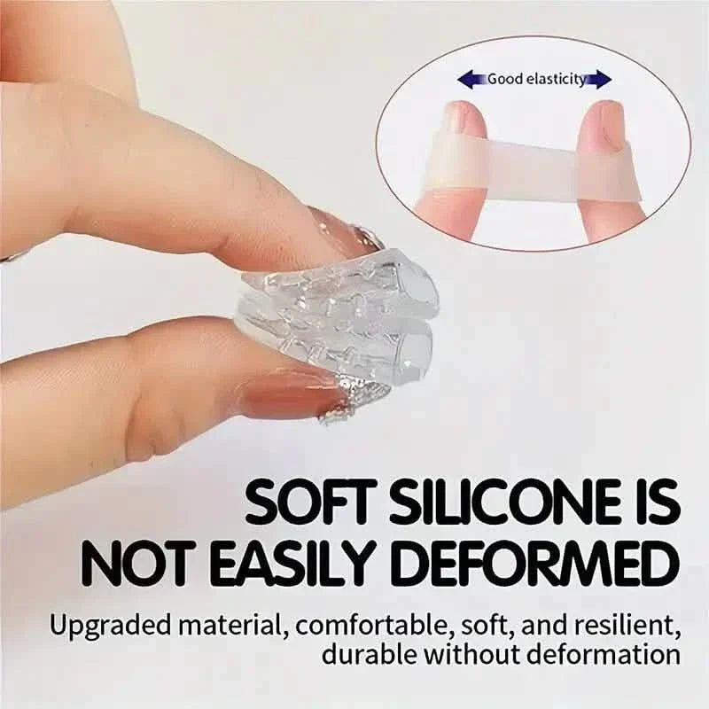 10-Pack: Transparent Toe Protector - Soft and Comfortable Toe Cover