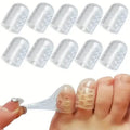 10-Pack: Transparent Toe Protector - Soft and Comfortable Toe Cover