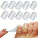 10-Pack: Transparent Toe Protector - Soft and Comfortable Toe Cover