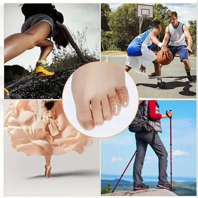 10-Pack: Transparent Toe Protector - Soft and Comfortable Toe Cover