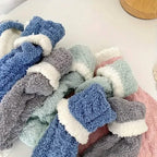 10-Pairs: Coral Fleece Crew Socks