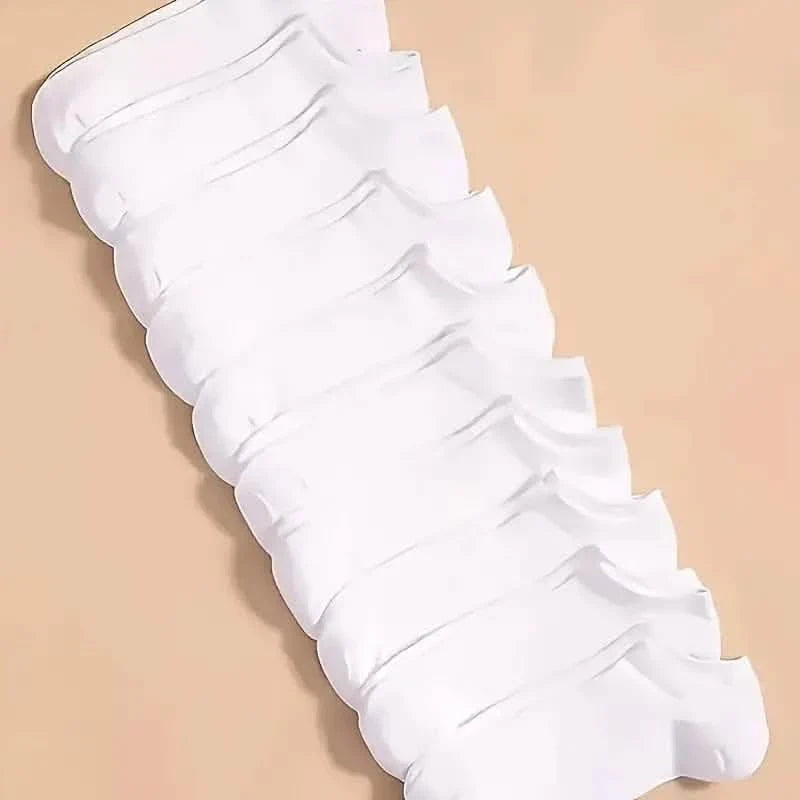 10-Pairs: Men's Plain Knitted Lining Socks