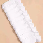 10-Pairs: Men's Plain Knitted Lining Socks