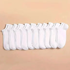 10-Pairs: Men's Plain Knitted Lining Socks