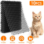10-Piece: Cat Repellent Scat Mat with Spikes