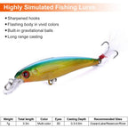 10-Piece: Fishing Lures Kit