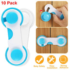 10-Piece: Kids Cabinet Strap Safety Locks